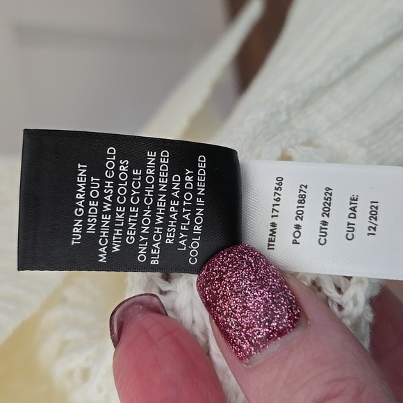 TORRID OFF WHITE OPEN STITCH CARDIGAN WOMENS 2X 18-20 NWT - Picture 4 of 5